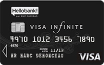 visa infinite hello bank